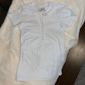 Affliction white tee